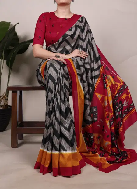 YNF7043 Tasar Silk With Printed Sarees Wholesale Clothing Distributors In India